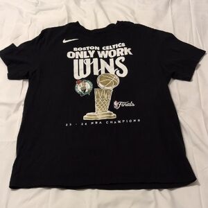 Nike Black Tee with White Logo